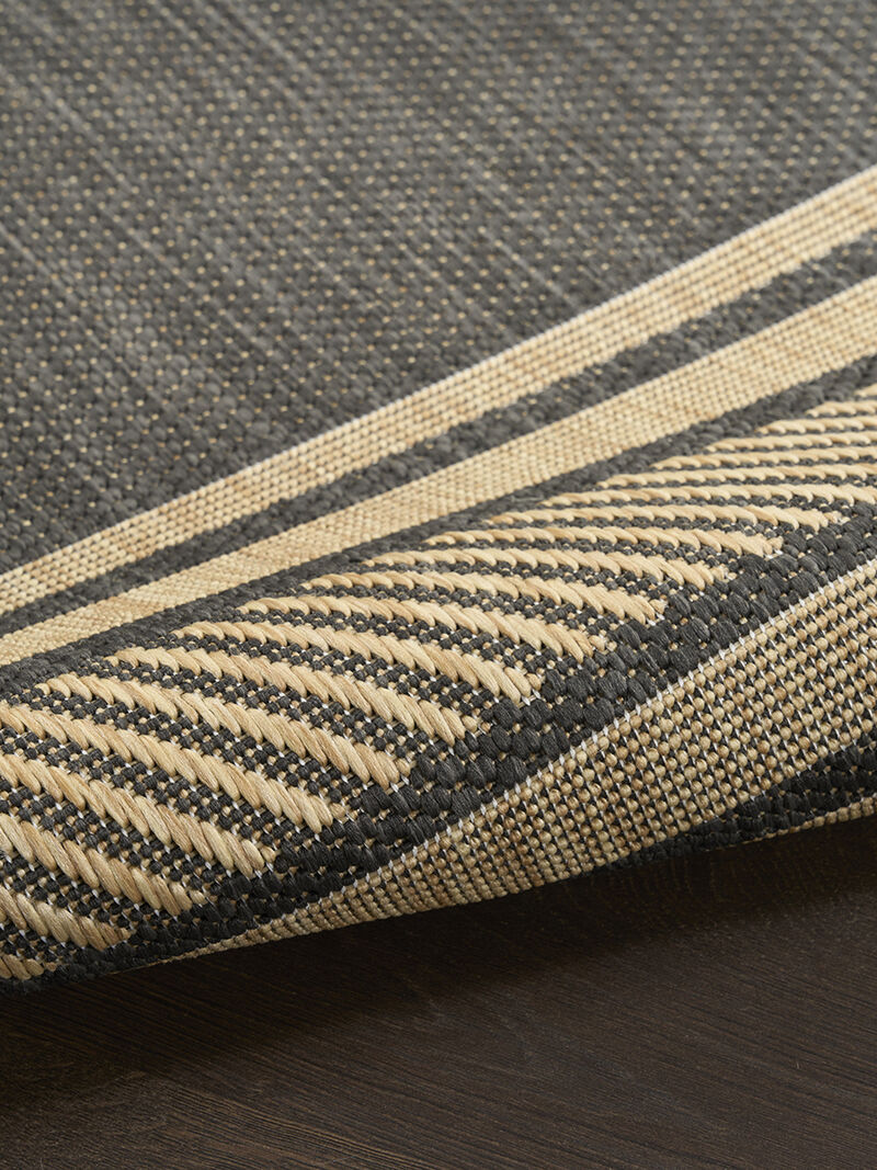 Horizon Indoor/Outdoor HOZ03 Charcoal 3' x 5' Rug