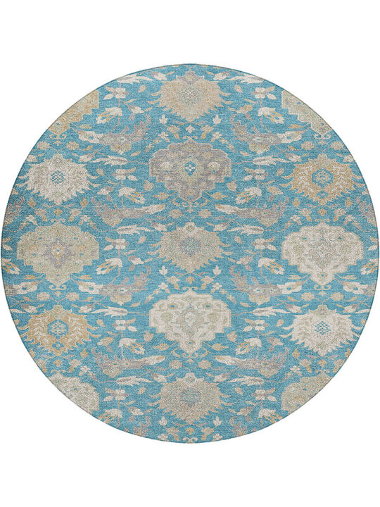 Tabrook TB4 Blue 8' Round Rug