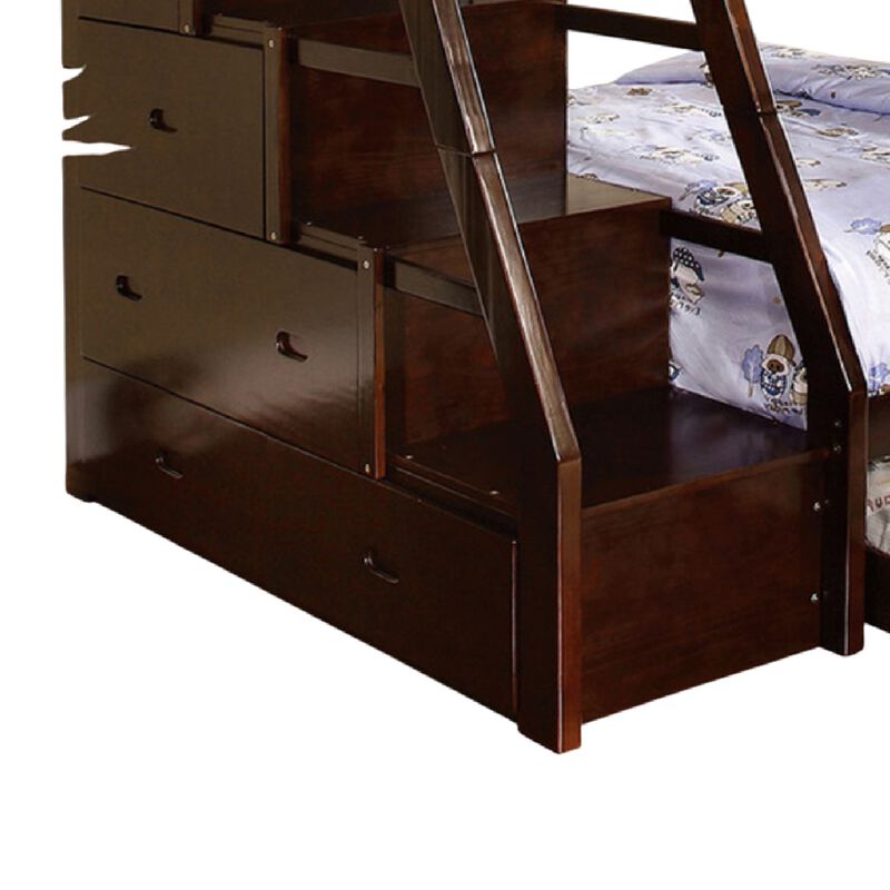 Ellon Bunk Bed, Solid Wood, Storage Drawers image number 4