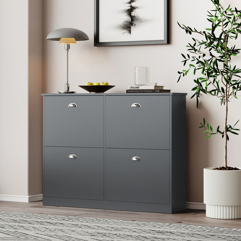 Thin Hidden Entryway Shoe Cabinet image number 1