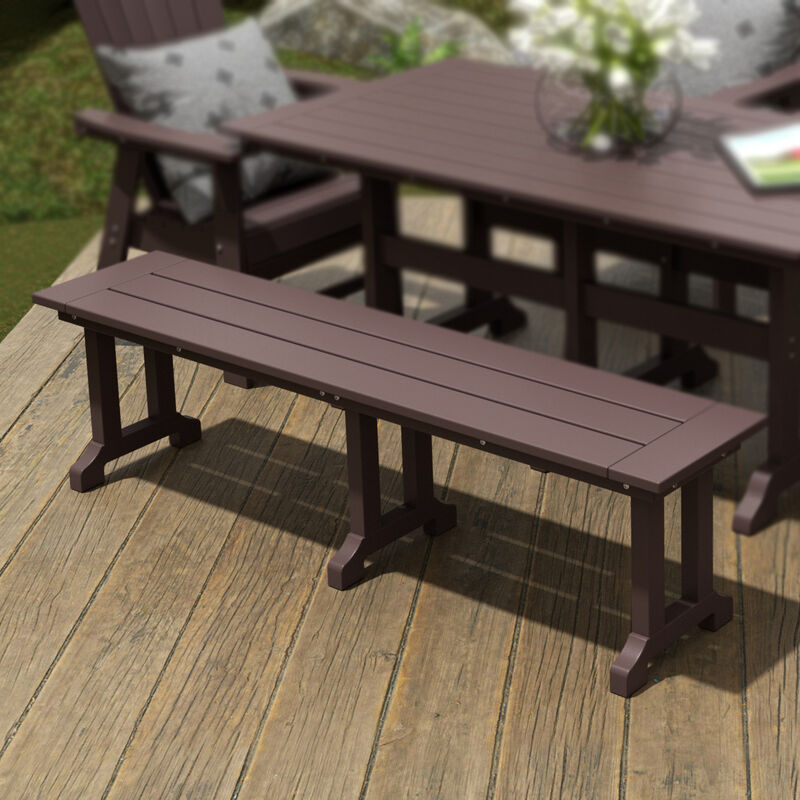 WestinTrends 65" Outdoor Dining Bench