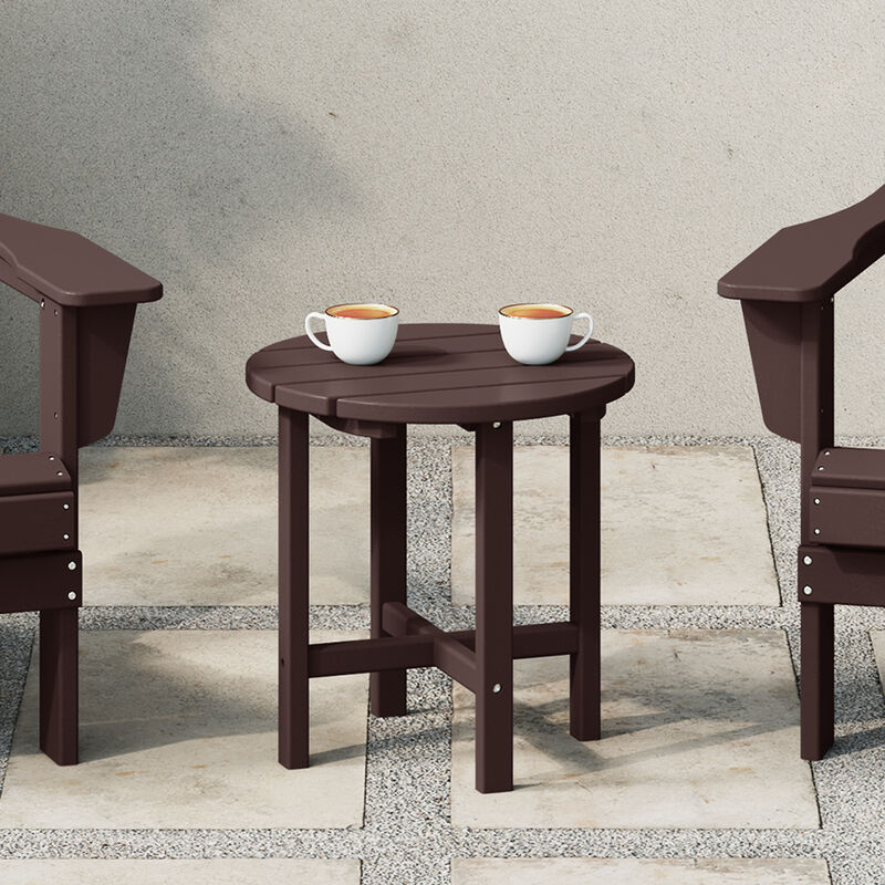 WestinTrends Adirondack Round Outdoor Side Table
