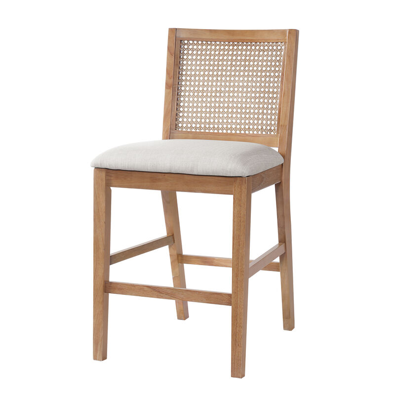 Merax Set of 2 Coastal French Country Bar Stools image number 2