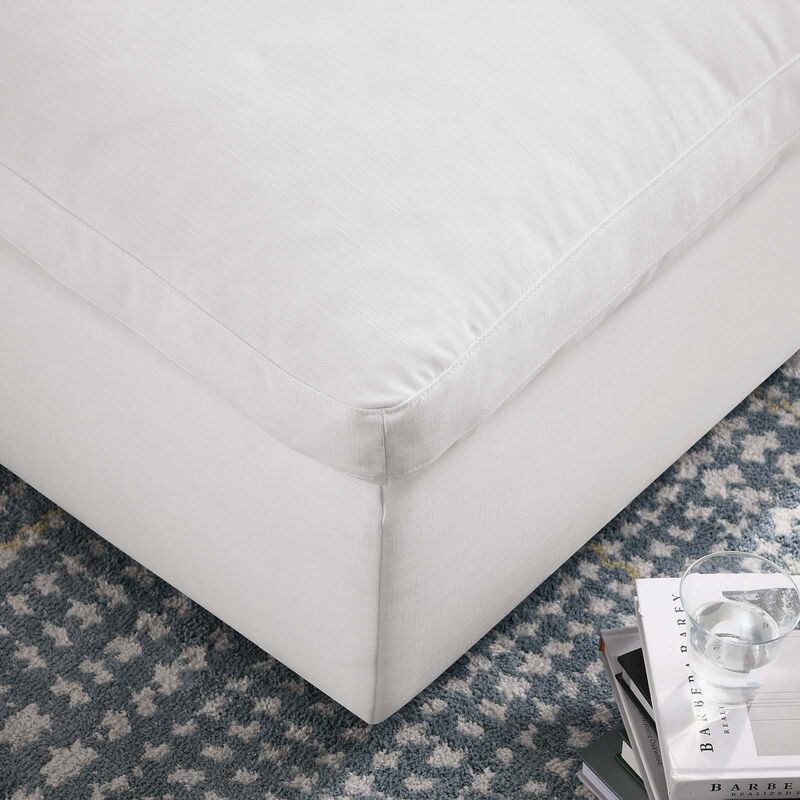 Commix Down Filled Overstuffed Ottoman image number 6