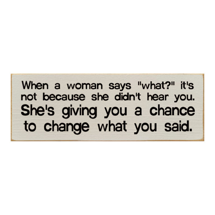 Funny Marriage Quote Wall Decor on Solid Knotty Pine Wood with Hanging Slot