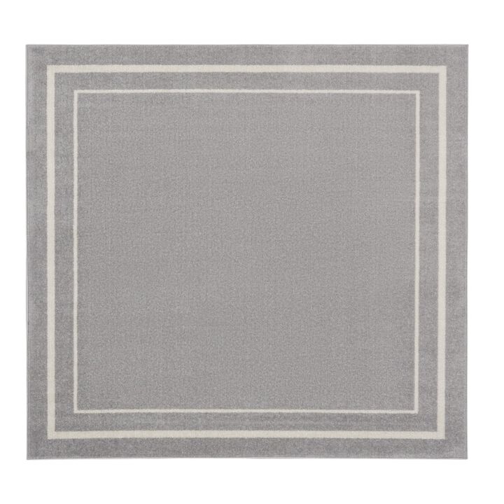 HomeRoots Square Indoor Outdoor Area Rug