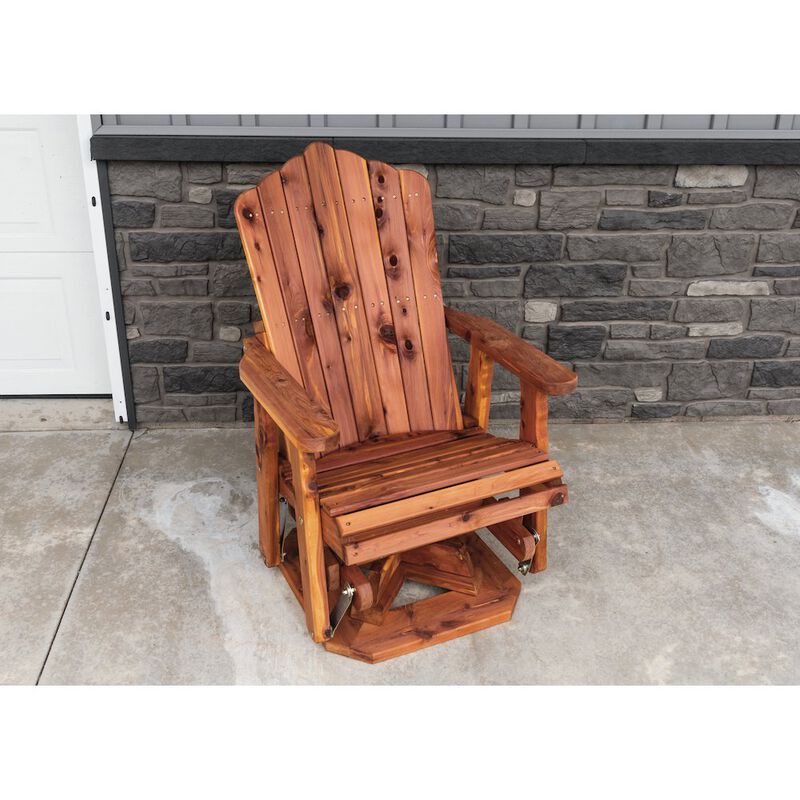 American Furniture Classics Cedar Adirondack Swivel Glider