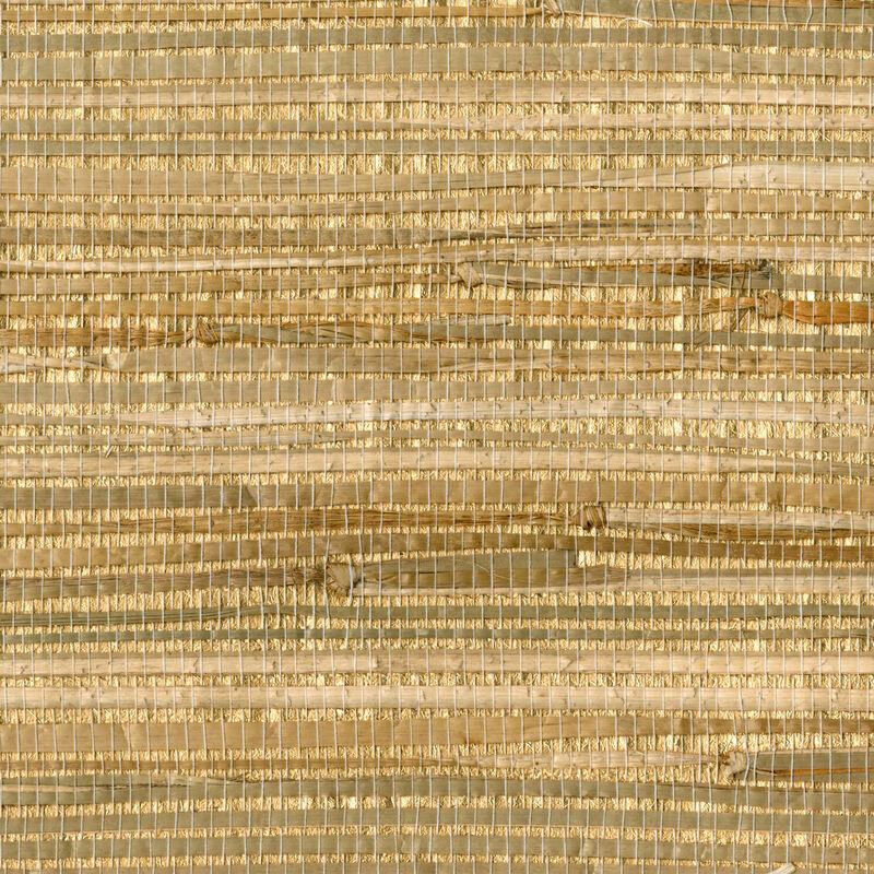 Zoho Neutral Foil Grasscloth Wallpaper image number 0
