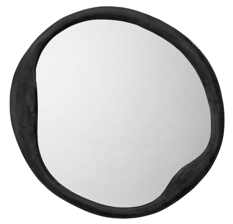 Organic Metal Round Mirror