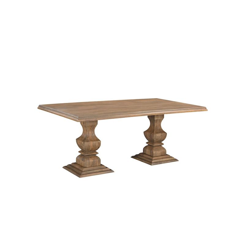 Taran Designs Adrien 75 Solid Wood Double Pedestal Dining Table image number 0