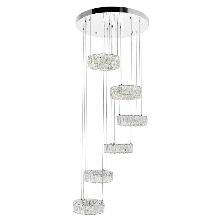 CWI Lighting Madeline LED Chandelier With Chrome Finish