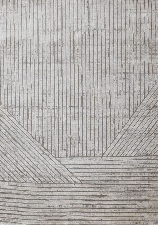 HomeRoots Striped Area Rug