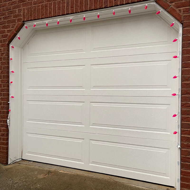 25 Count Pink LED C9 Christmas Lights  16 ft White Wire image number 4