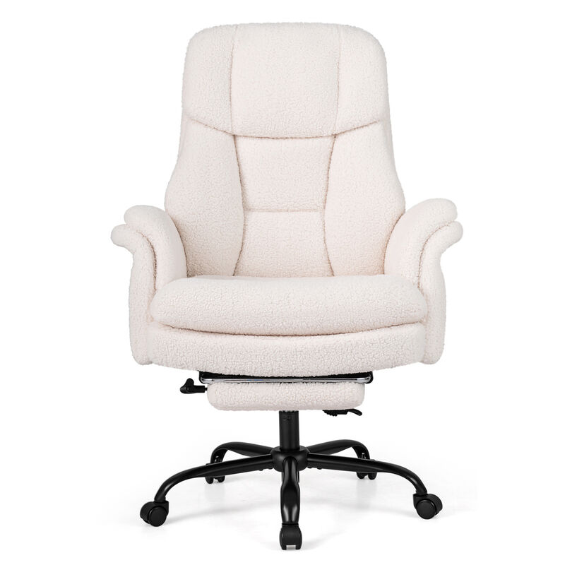 Ergonomic Cross Legged Office Chair Big and Tall with Retractable Footrest image number 0