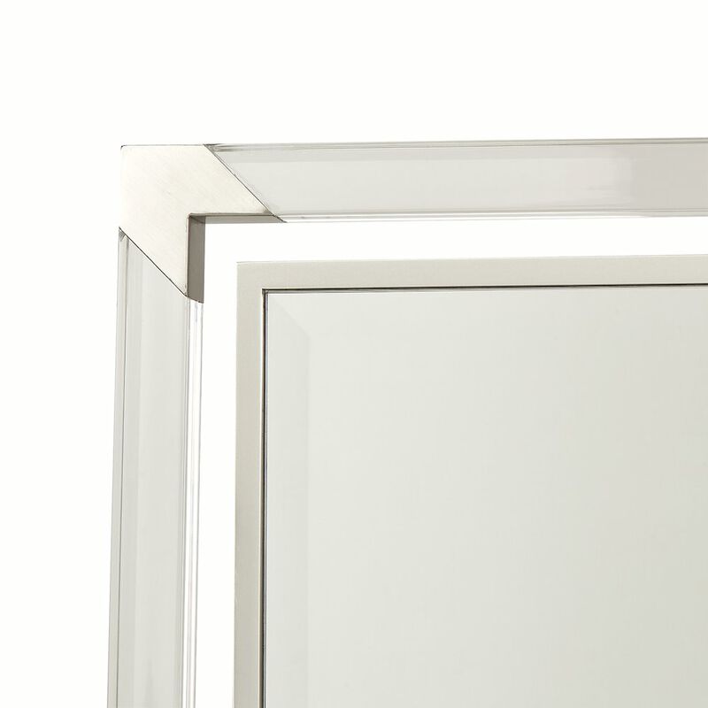 Michael Amini Penthouse Wall Mirror - Ash Gray