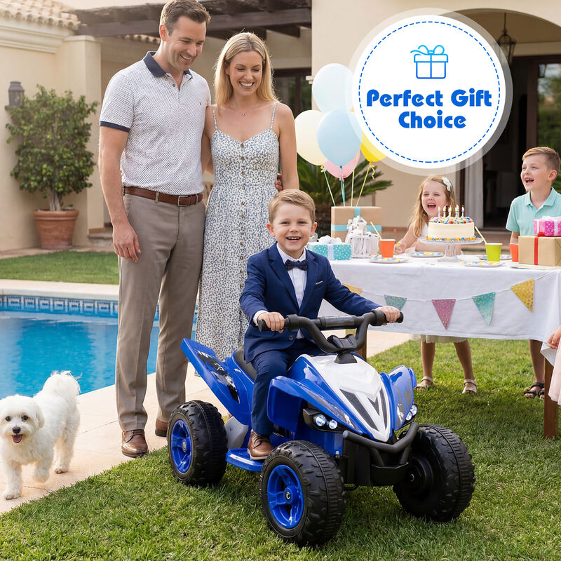 Kids 12V Ride On 4 Wheeler ATV with LED Lights and Speed Control image number 4