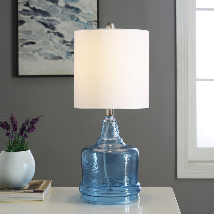 Cerulean Glass Table Lamp (Set of 2)