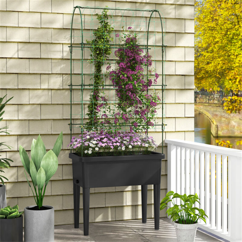 Elevated Garden Bed Planter Box for Flowers and Vegetables