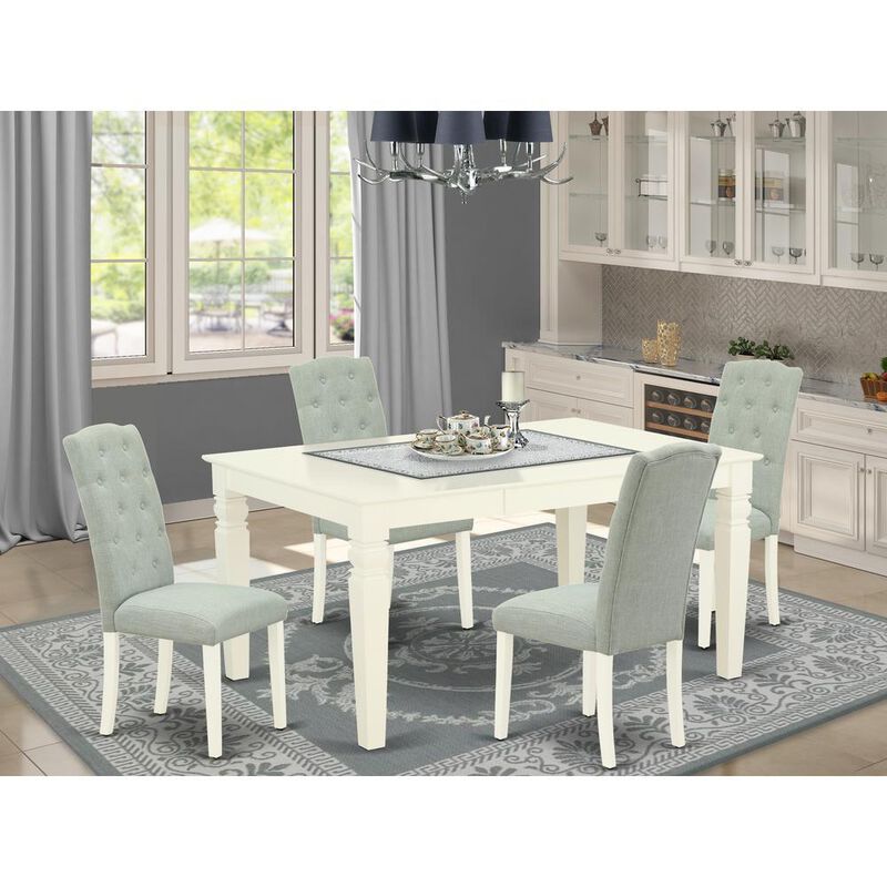 Dining Room Set Linen White