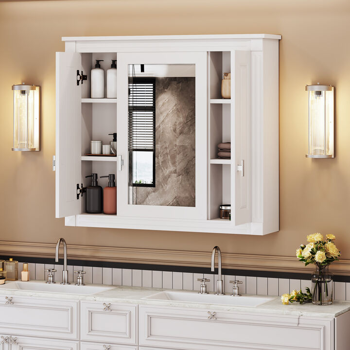 Merax Bathroom Wall Cabinet with Mirror