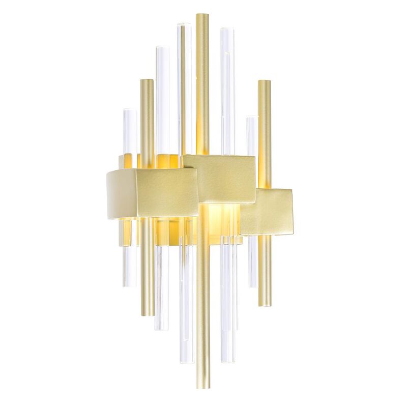 CWI Lighting Millipede 7 in LED Satin Gold Wall Sconce