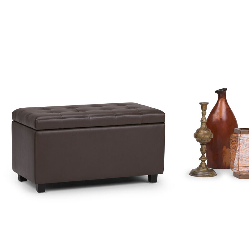 Simpli Home Cosmopolitan Storage Ottoman image number 3
