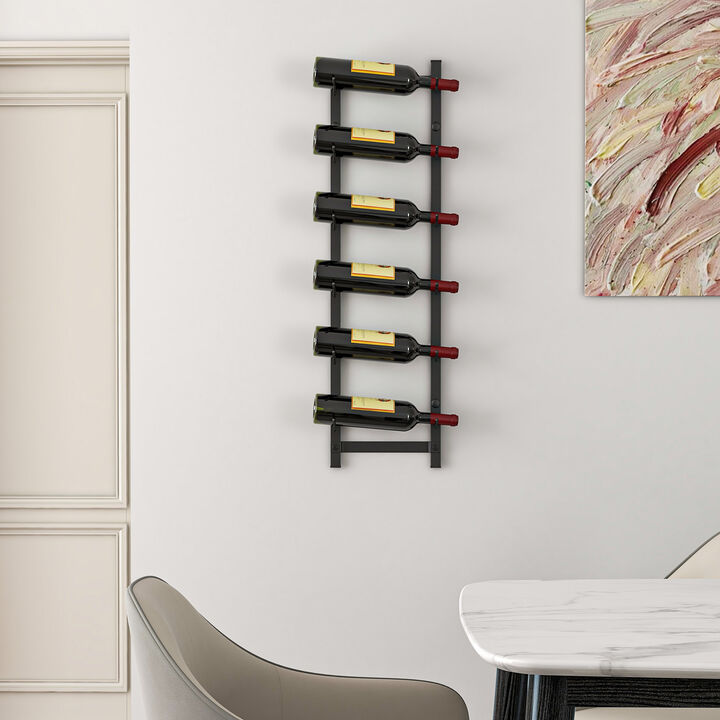 Rust proof Wall Mounted Wine Rack for 6/9/12 Bottles