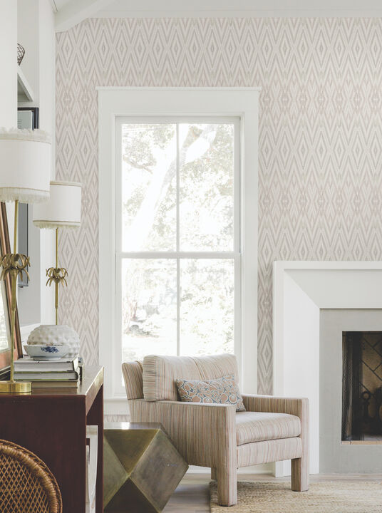 Diamond Marquise Lavender Wallpaper