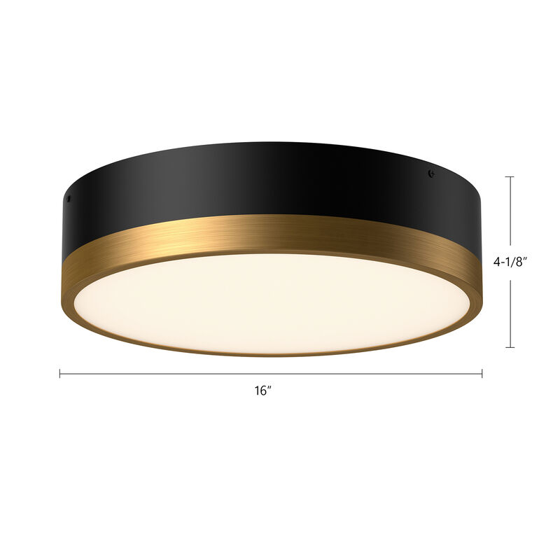 Brisbane 16 in 3 Lights Flush Mount image number 9