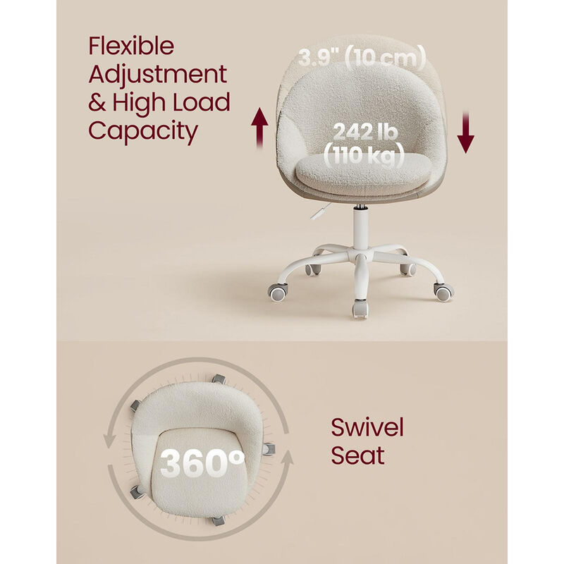 Office Chair with Cotton-Linen Fabric for Comfortable and Stylish Seating