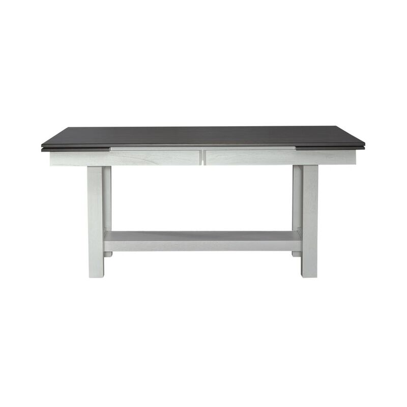 Liberty Furniture Brook Bay Optional 5 Piece Trestle Table Set in Textured White image number 1