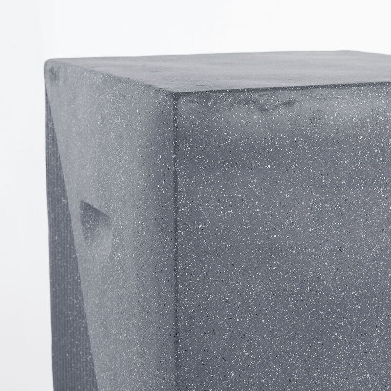 Adrian Contemporary Minimalist Square Indoor/Outdoor Accent Table