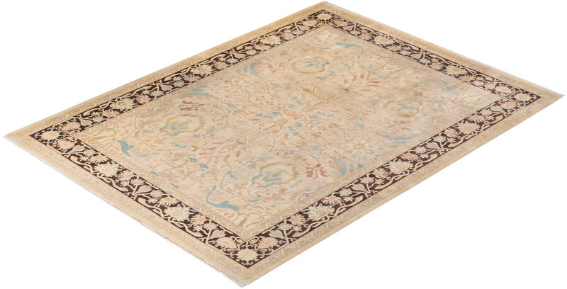 Eclectic, One-of-a-Kind Hand-Knotted Area Rug  - Ivory, 9' 1" x 12' 0" image number 8