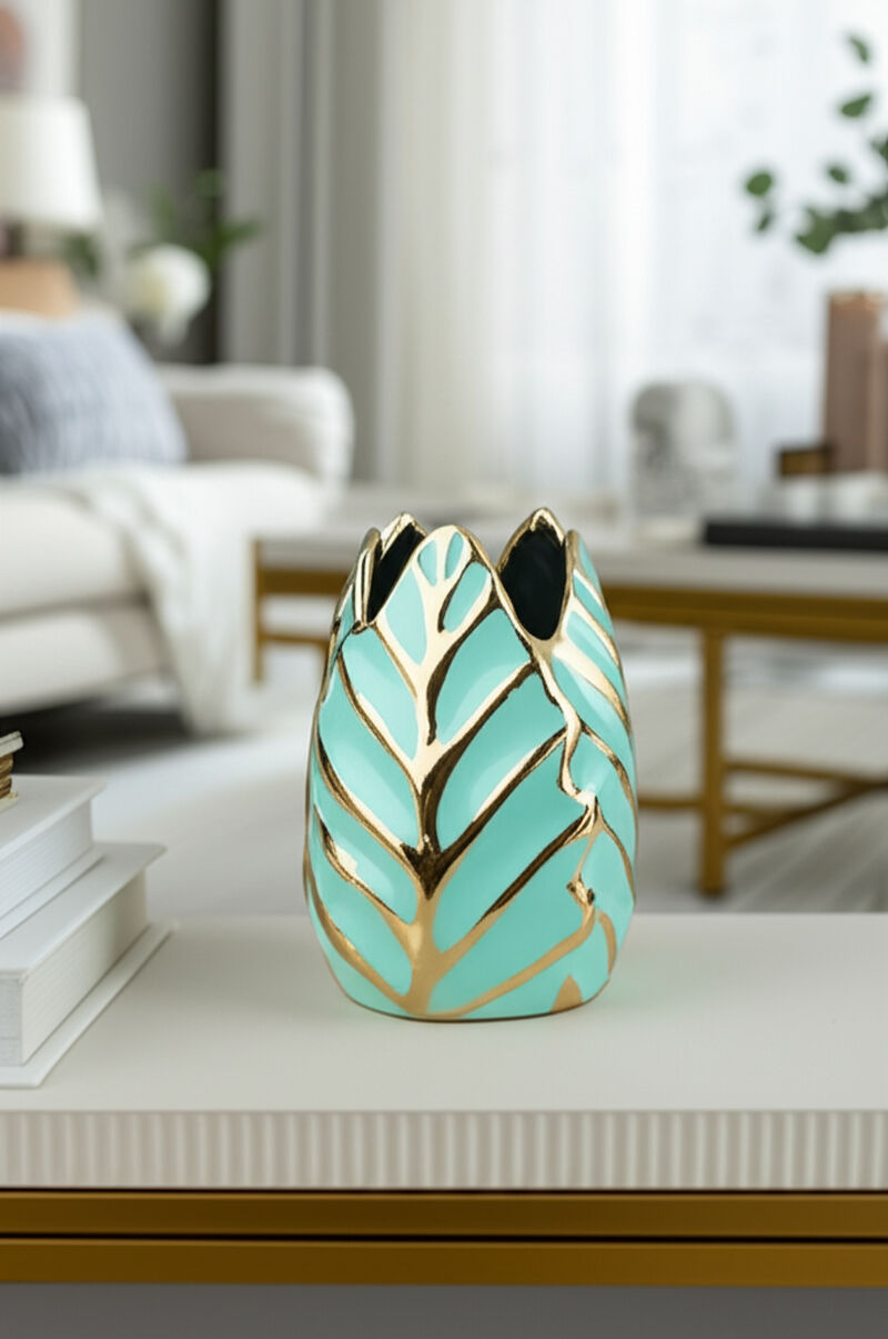 Novelty Abstract Leaf Vase