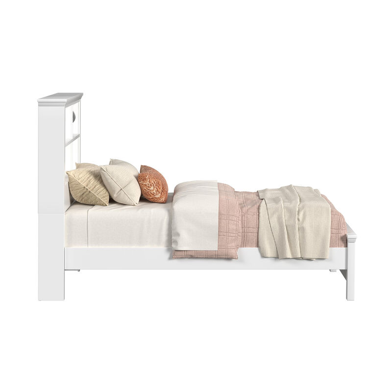 Hampton White Twin Bed with Speakers image number 3