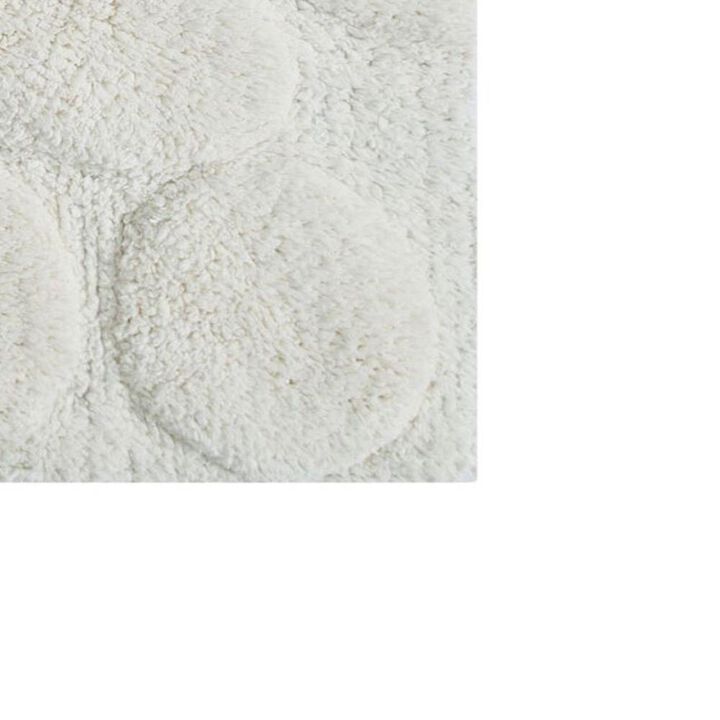 Luxurious Super Soft Non-Skid Cotton Bath Rug 24" x 40" Ivory by Castle Hill London
