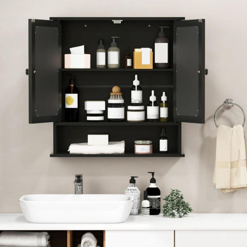 Bathroom Wall Mount Mirror Cabinet Organizer For Bathroom