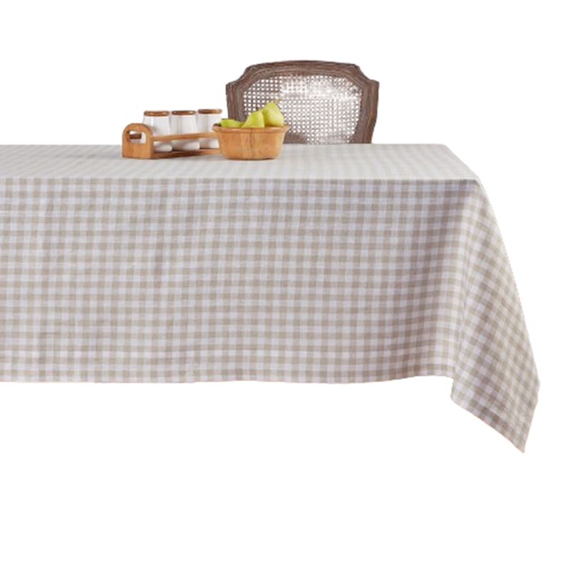 Christmas Linen Tablecloth - Gingham Check, Solino Home