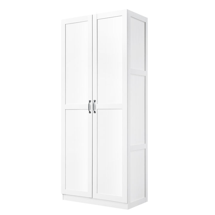 Hopkins White Storage Closet Set