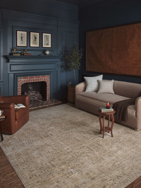 Junie Oatmeal/Smoke 5'3"x5'3" Round Rug