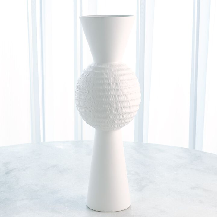High Chiseled Orb Vase