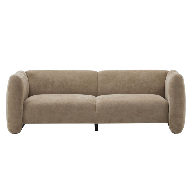 Christopher Knight Home Thodore Elegance 83" Wave-Shaped 3-Seater Sofa image number 0