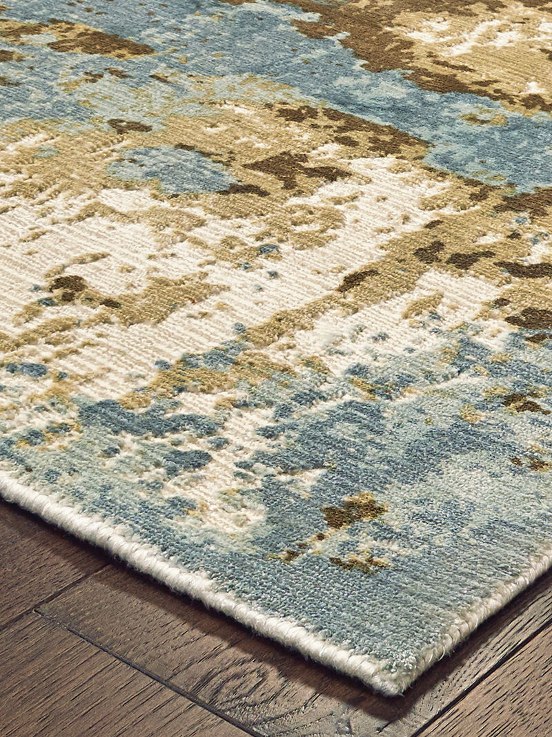 Formations 6' x 9' Blue Rug image number 1