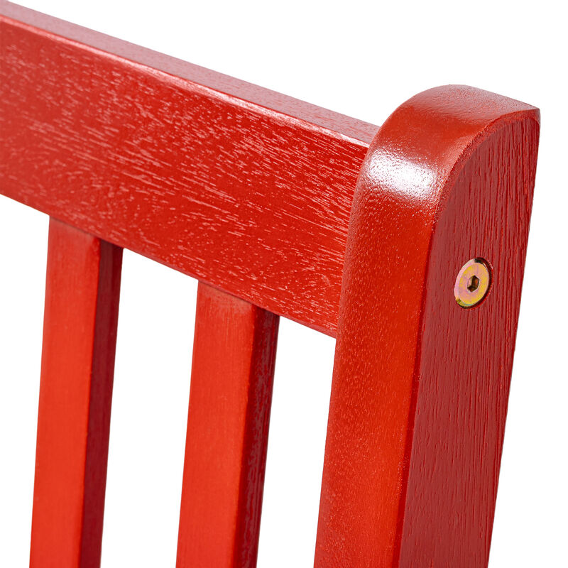 Laurel Slat-Back Acacia Wood Outdoor Garden Patio Bench image number 6