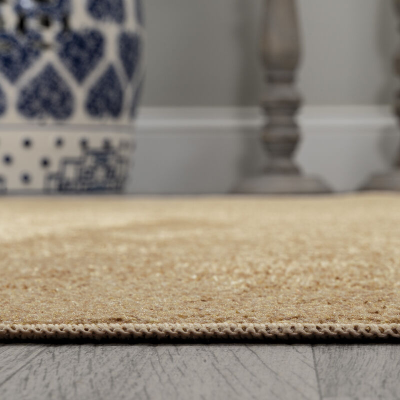 Twyla Classic Solid Low-Pile Machine-Washable Area Rug