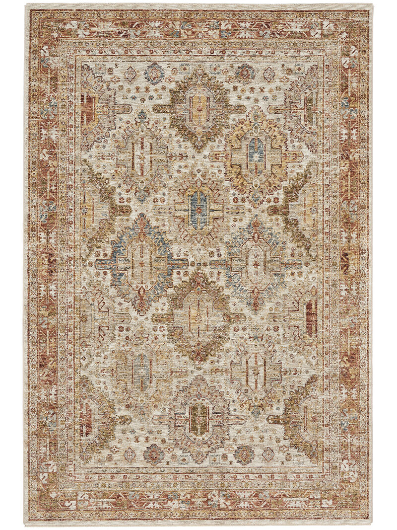 Sahar SHR01 Ivory/Multicolor 3'11" x 5'11" Rug