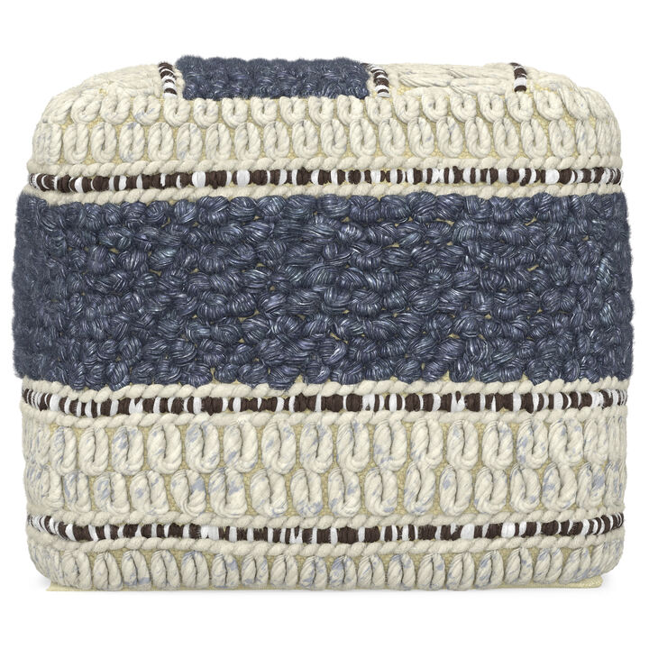 Simpli Home Grady Square Pouf