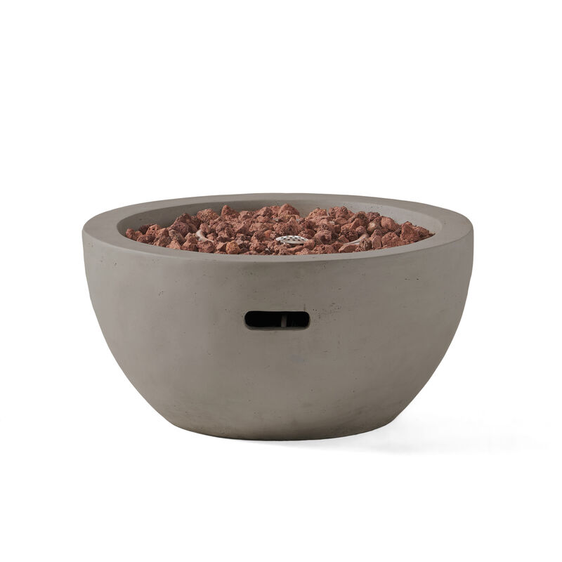 Christopher Knight Home Toulouse Outdoor 40,000 BTU Lightweight Concrete Fire Pit Bowl image number 0