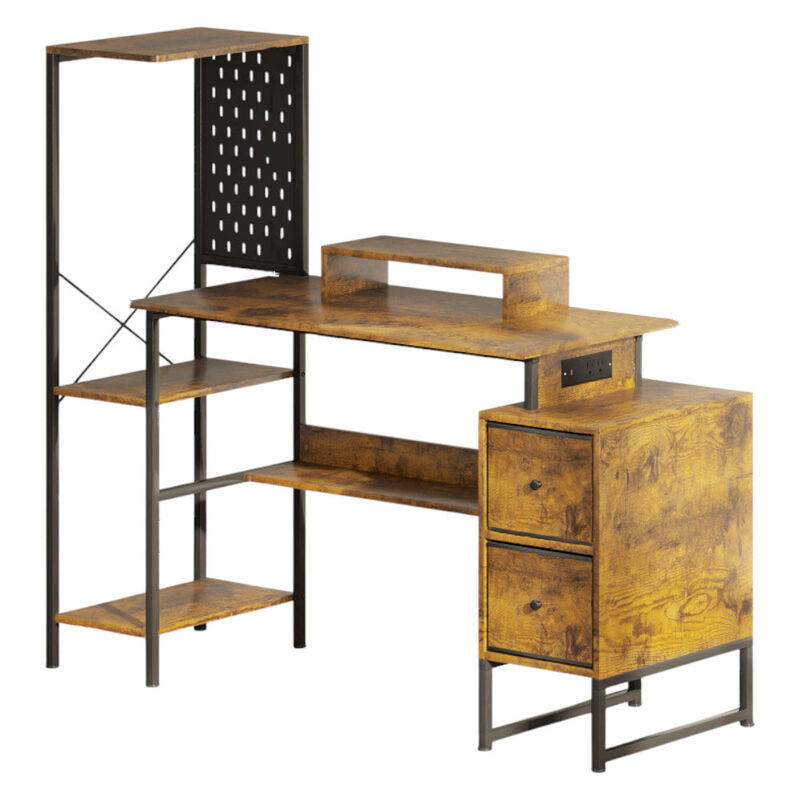 Modern Computer Desk &ndash; Sleek Design, Spacious Surface, and Storage Drawer