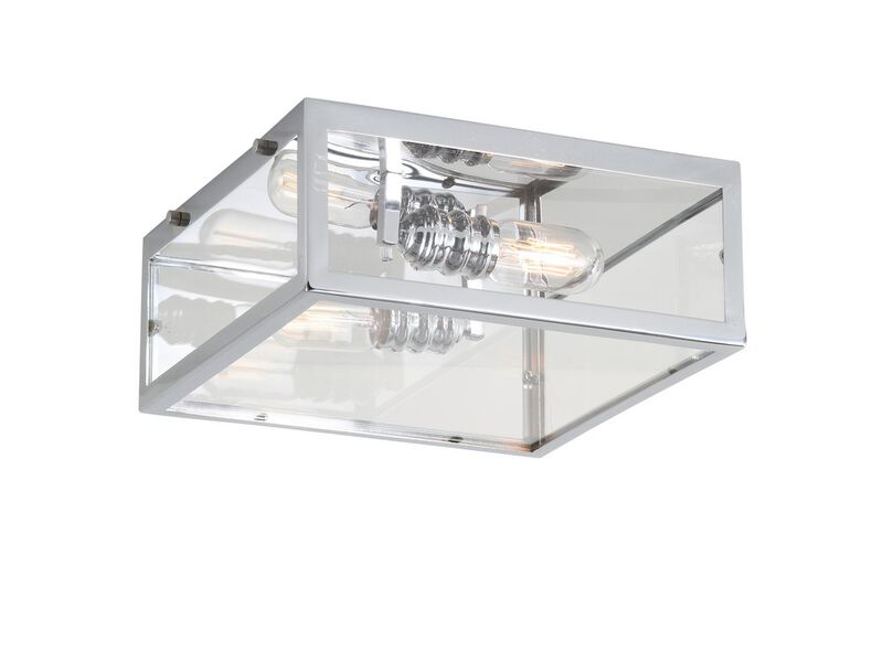 Grayson Metal/Glass LED Flush Mount